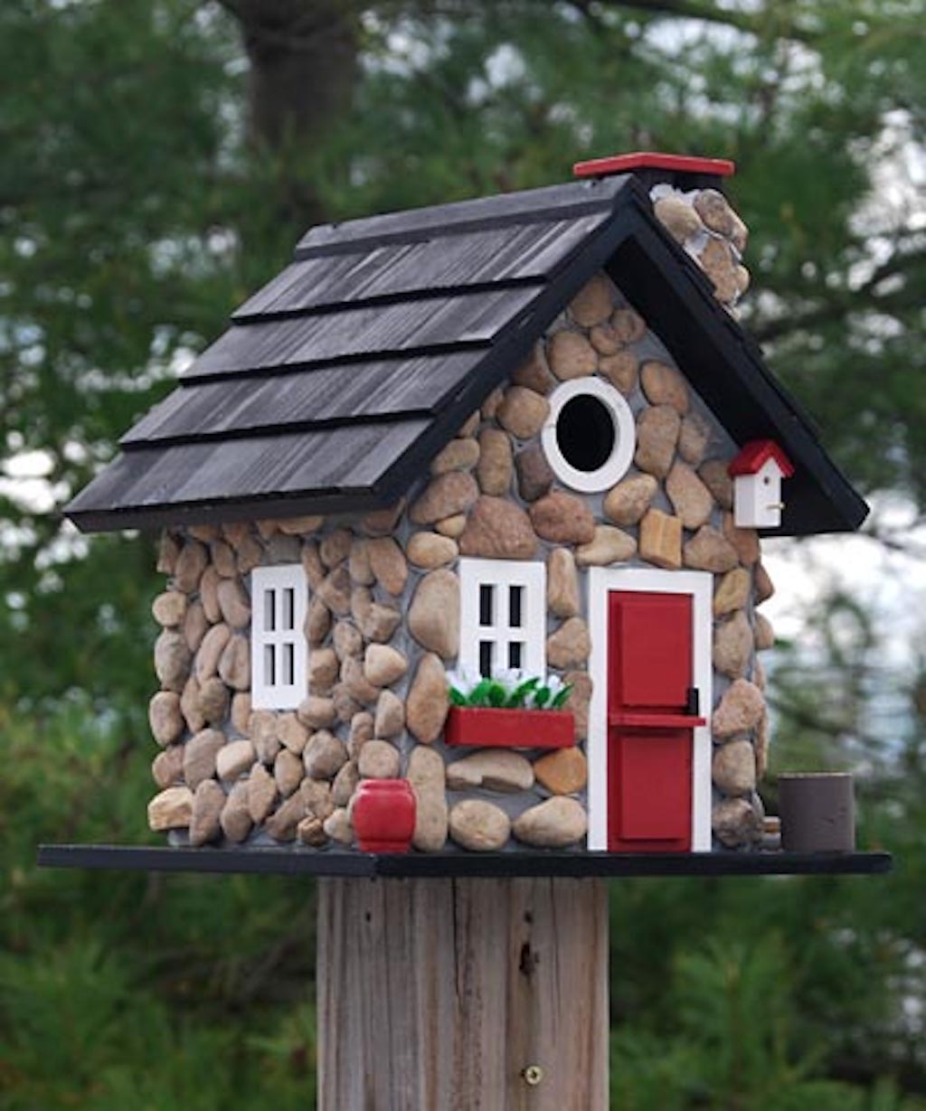 Rock Craft - Pebble Covered Birdhouse