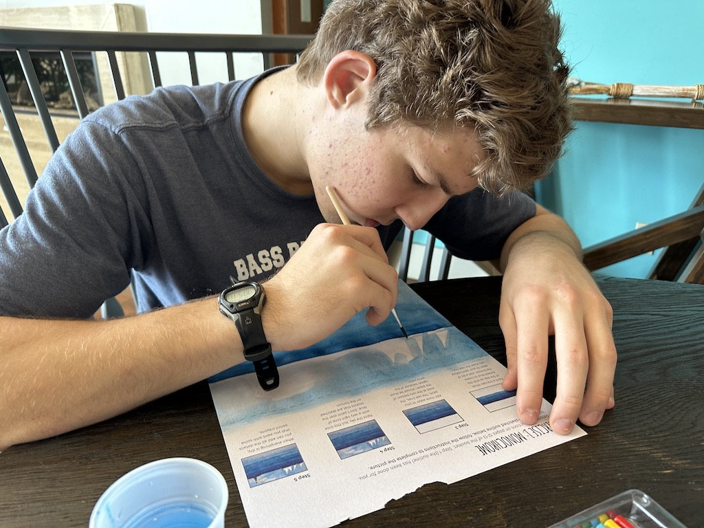 Gabriel Painting a Ship