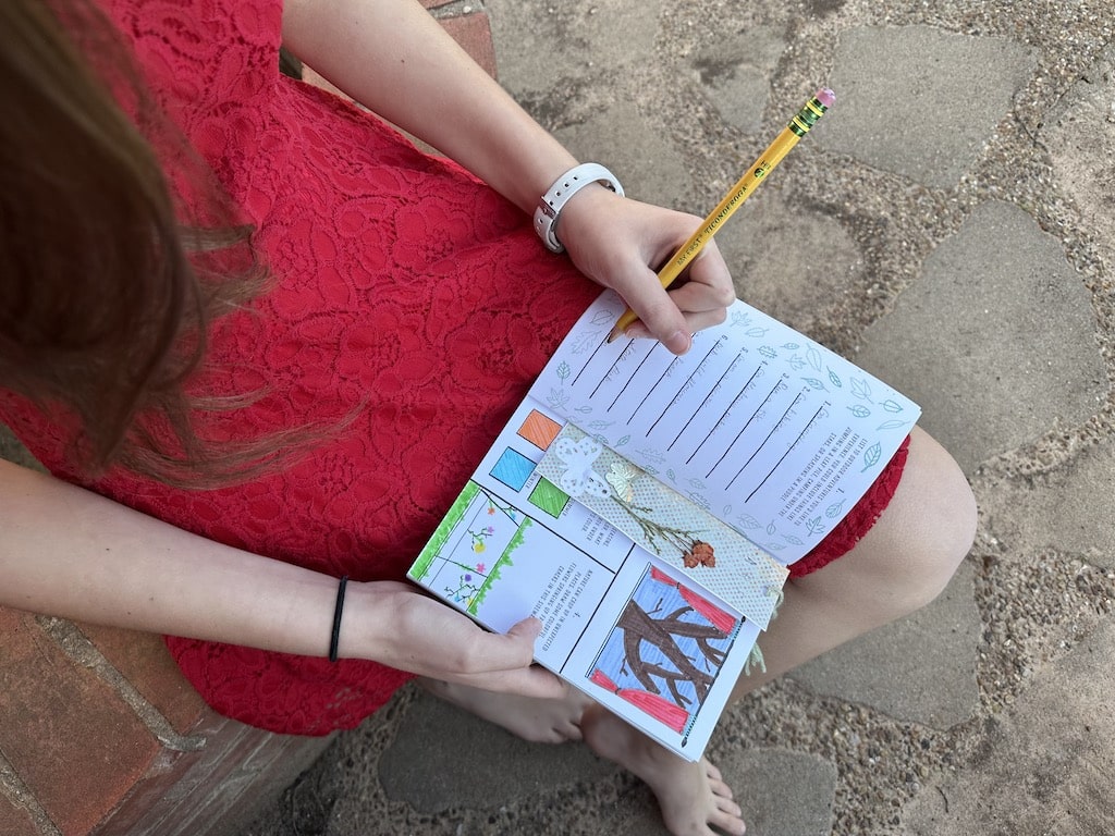 Abby with her Journal