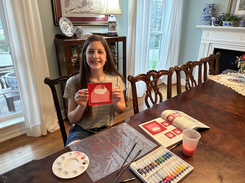 Pink Envelope Painting