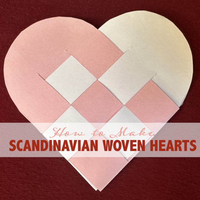 Scandinavian Woven Paper Heart Craft