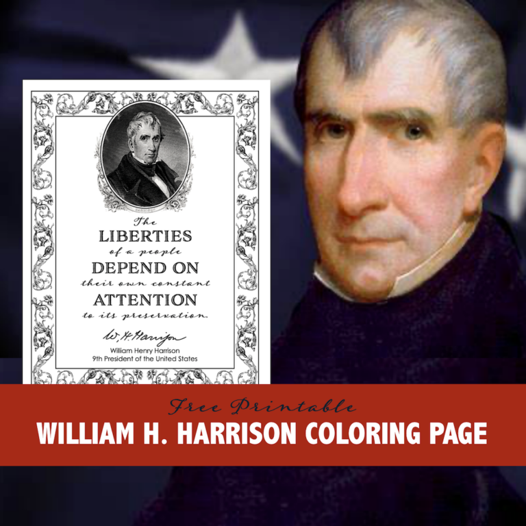 William Henry Harrison Coloring Page