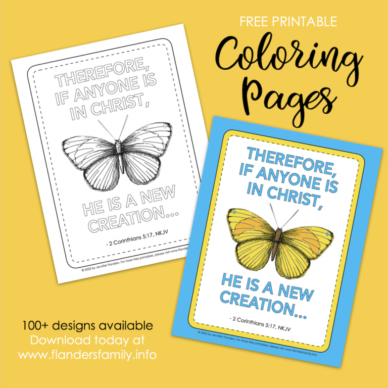 A New Creation Coloring Page