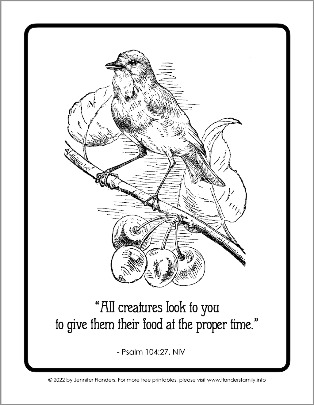 All Creatures Coloring Page 