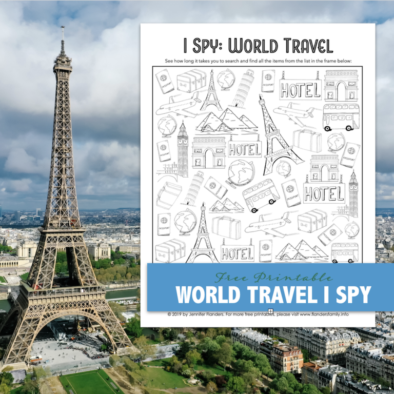 World Travel I Spy Game