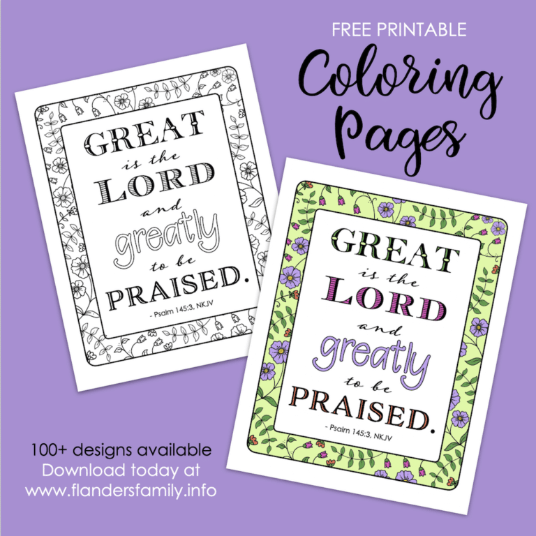 Great is the Lord Coloring Page