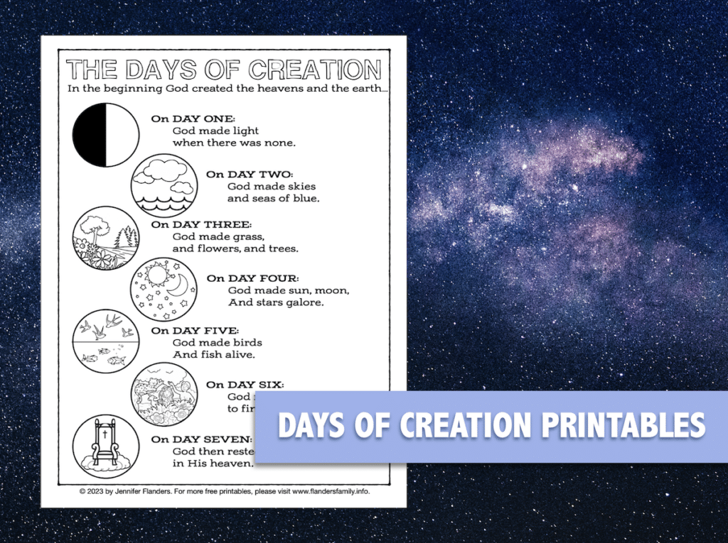 Days of Creation Printables