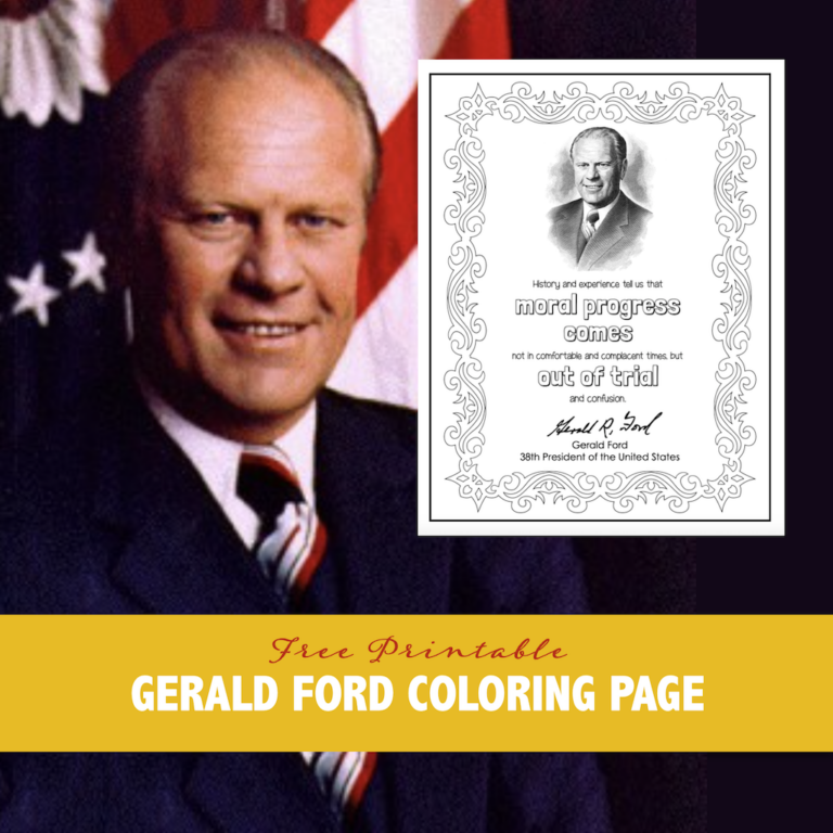 Gerald Ford Coloring Page