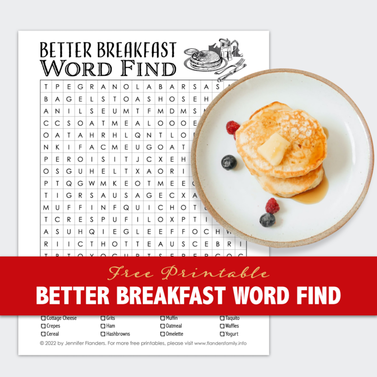 Better Breakfast Word Find