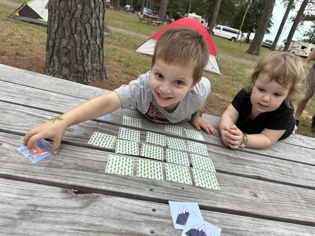 Free Printable Camp Themed Memory Game