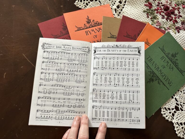 Hymns of Thanksgiving (Free Printable Booklets)