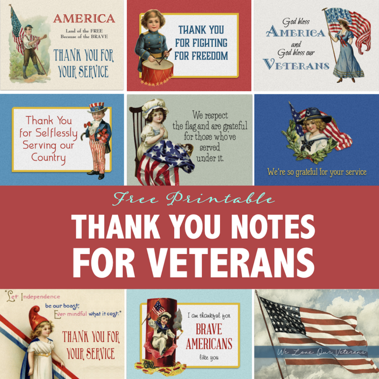 Free Printable Thank You Notes for Veterans