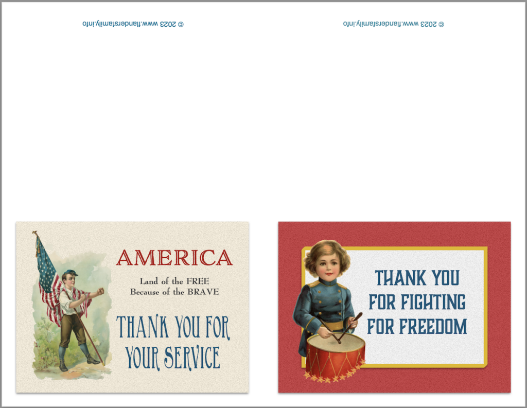 Thank You Notes for Veterans