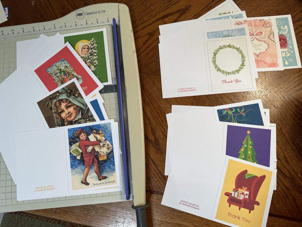 Christmas Thank You Notes 