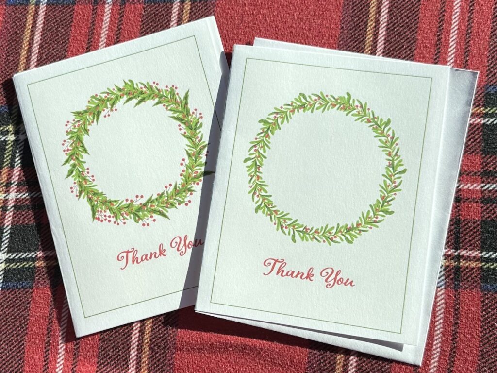 Christmas Thank You Notes
