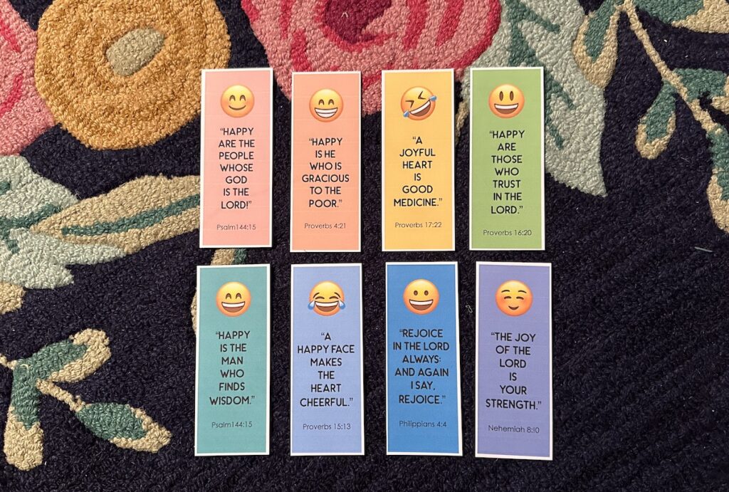 Happy Face Bookmarks 