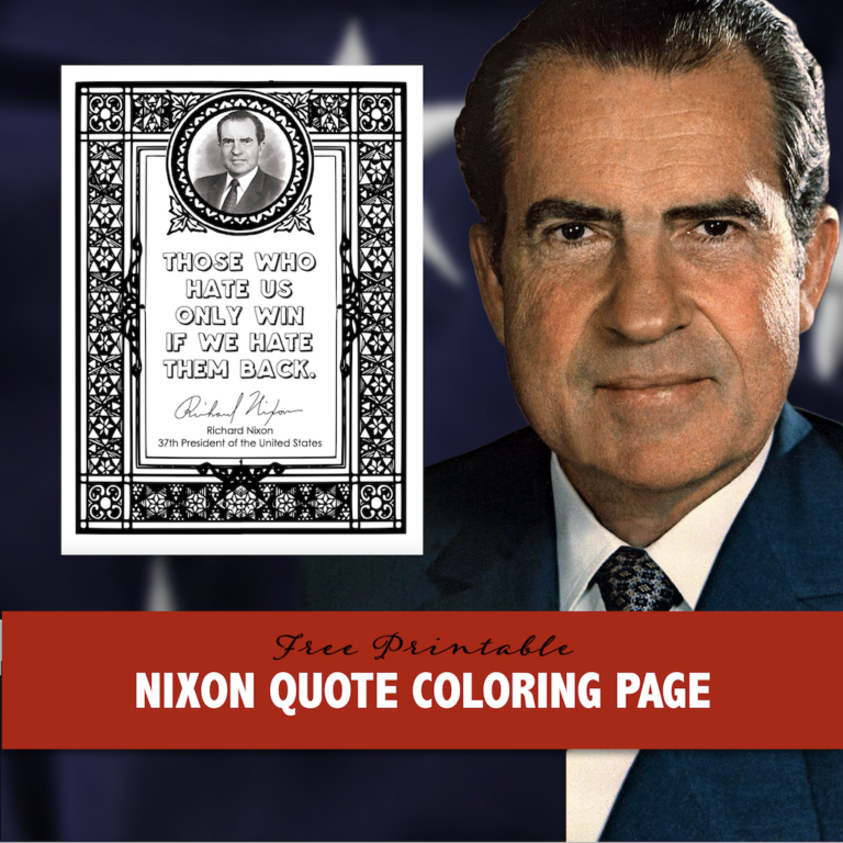 Richard Nixon Coloring Page