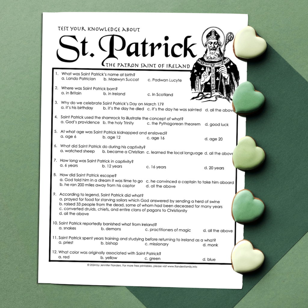 Saint Patrick Trivia Test