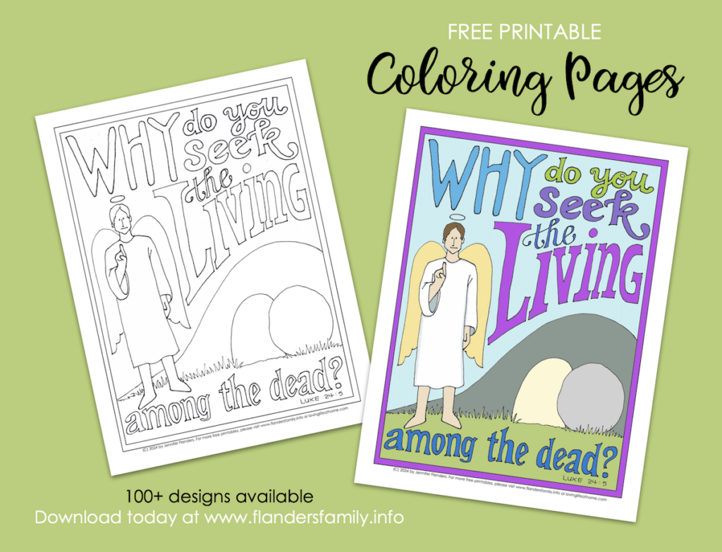 Seeking among the Dead Coloring Page - 