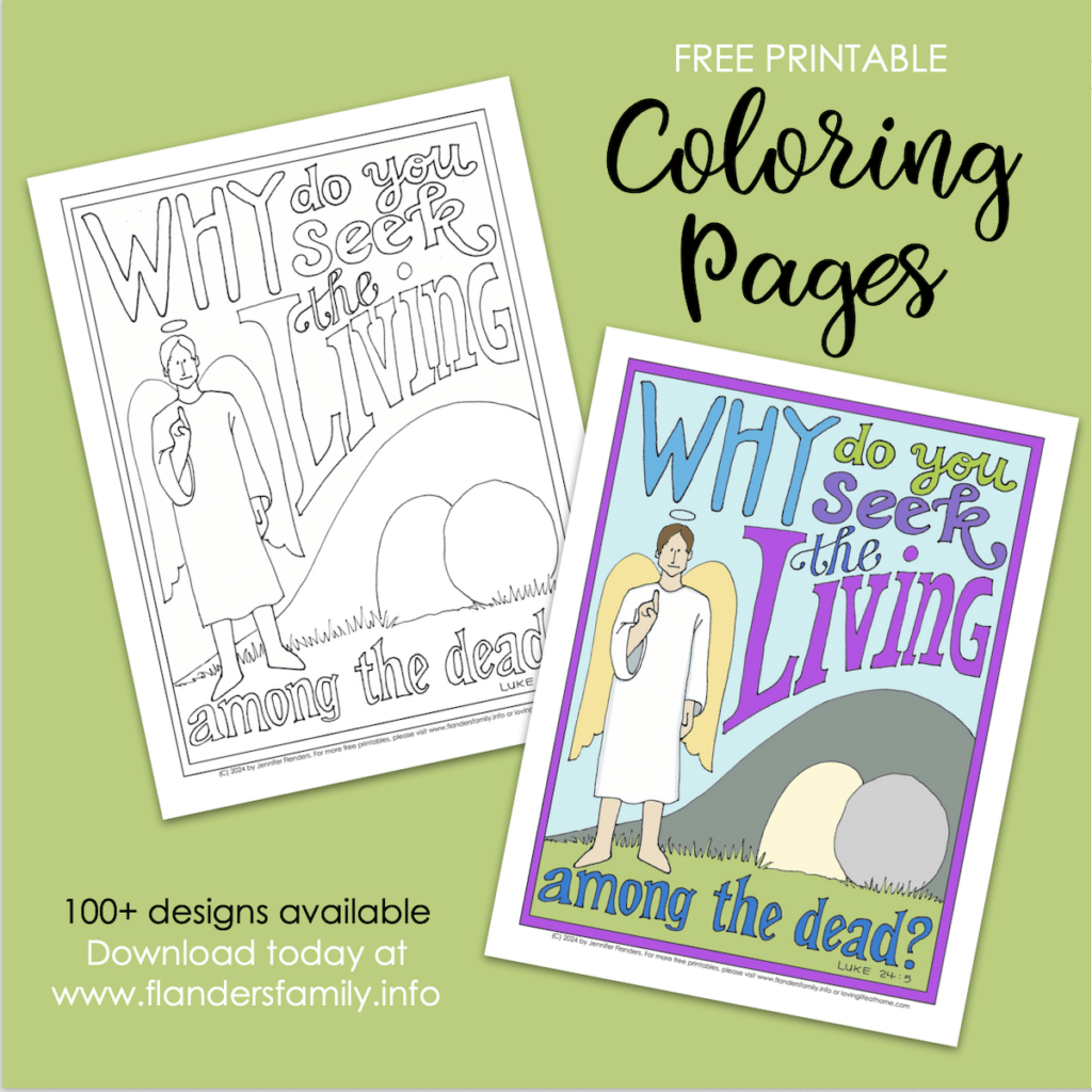 Seeking among the Dead Coloring Page 