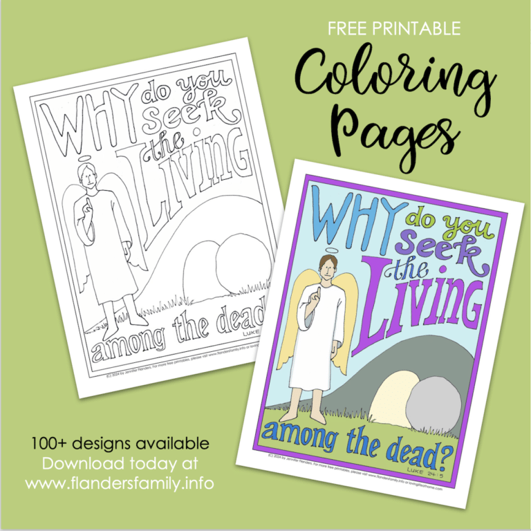 Seeking among the Dead Coloring Page