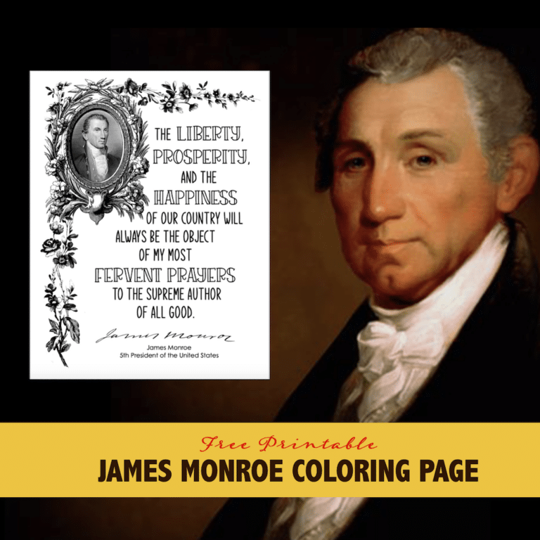 James Monroe Coloring Page