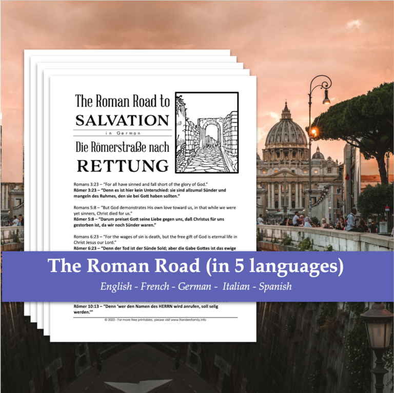 Roman Road to Salvation (Free Printables)