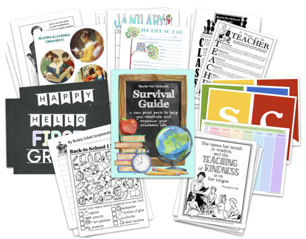 Back-to-School Print Pack Contents