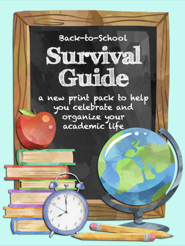 Back-to-School Survival Print Pack