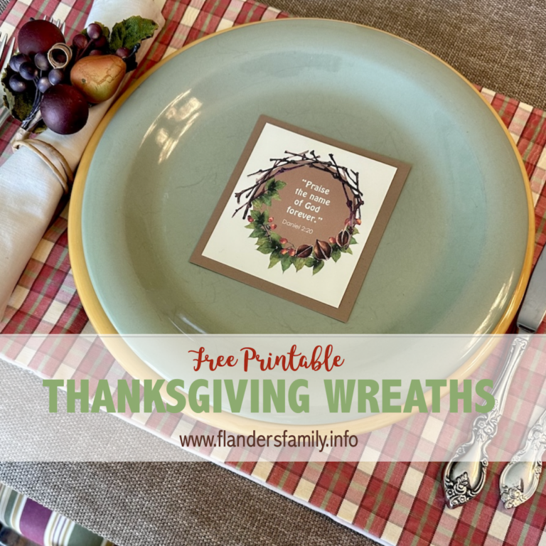 Thanksgiving Wreath Printables