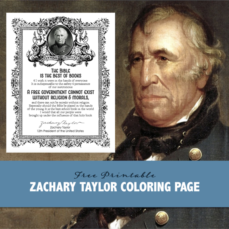 Zachary Taylor Coloring Page